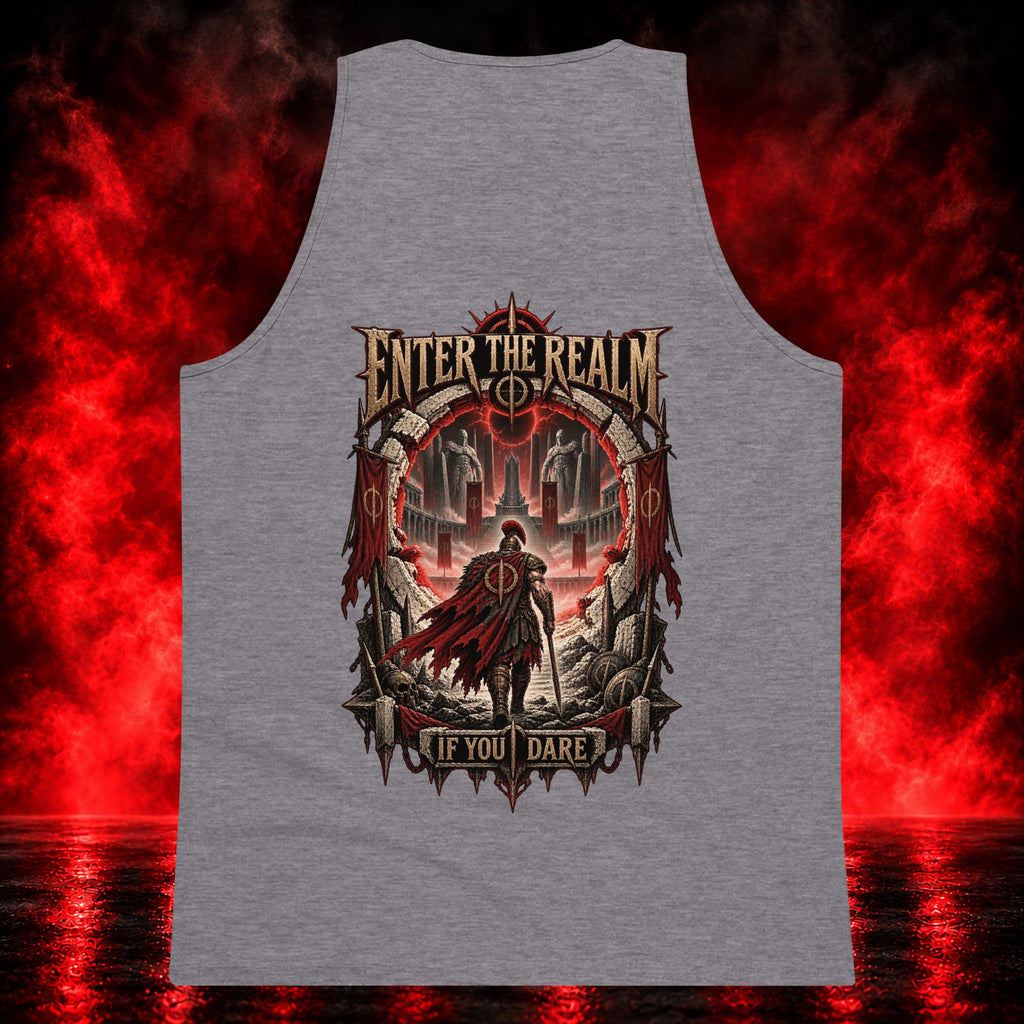 Enter the Realm Tank Top — Printful product mockup