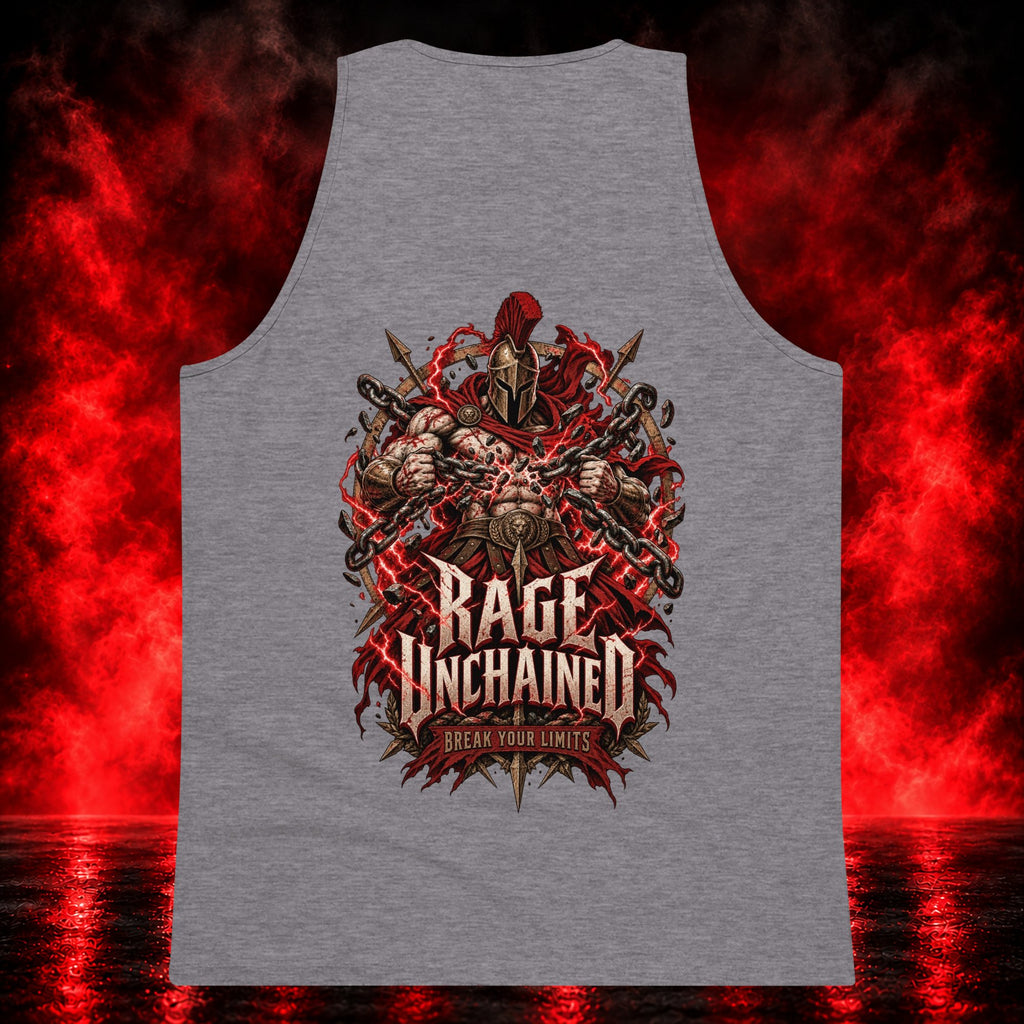 Rage Unchained Tank Top — Printful product mockup