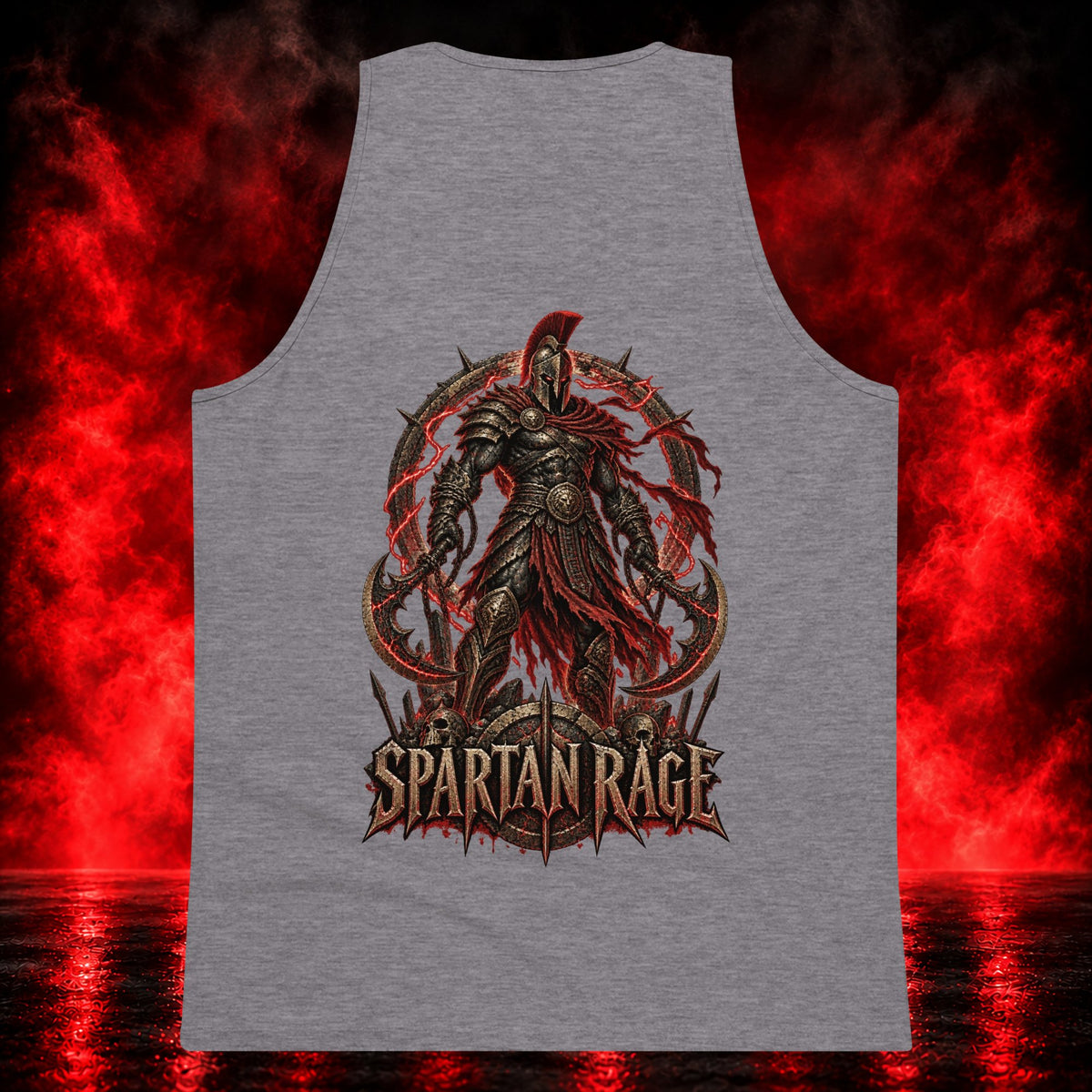 God-Slayer Tank Top — Printful product mockup