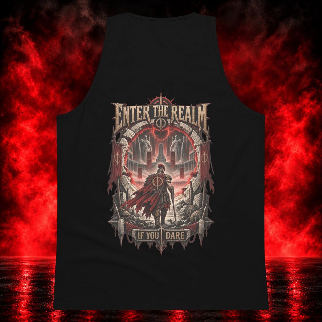 Enter the Realm Tank Top — Printful product mockup