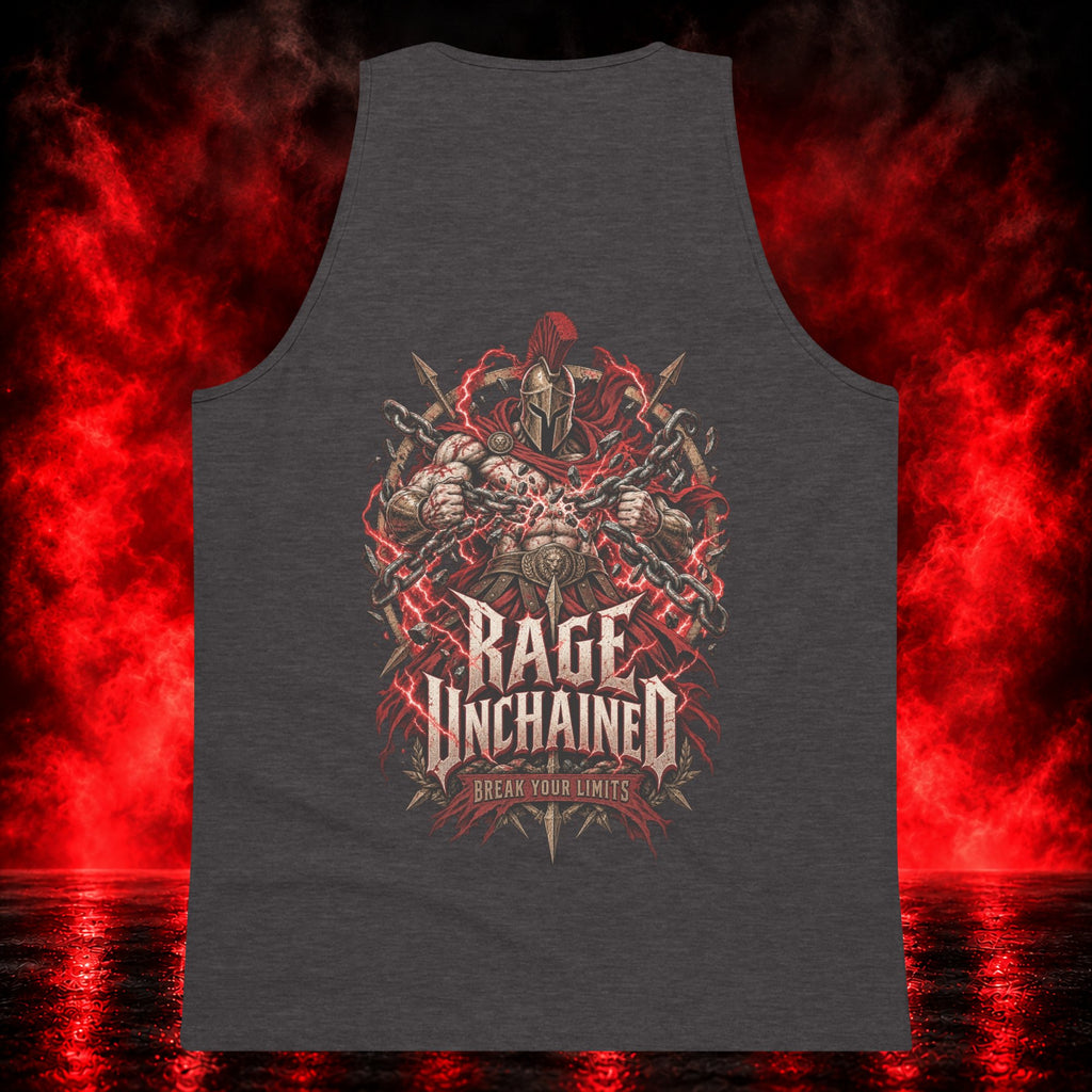 Rage Unchained Tank Top — Printful product mockup