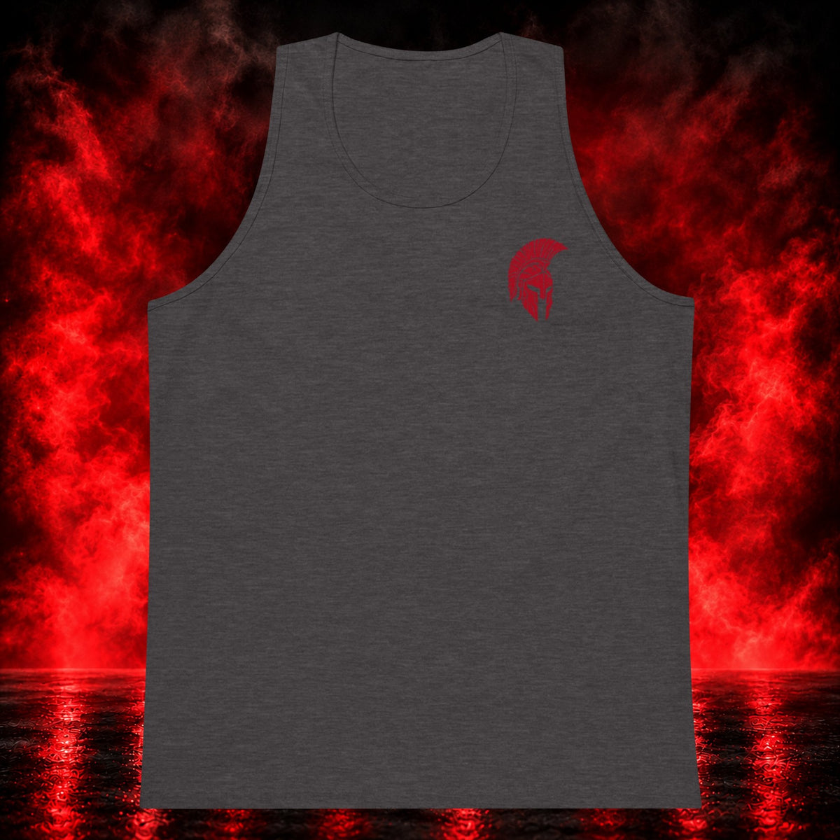 Temple of Iron Tank Top — Printful product mockup