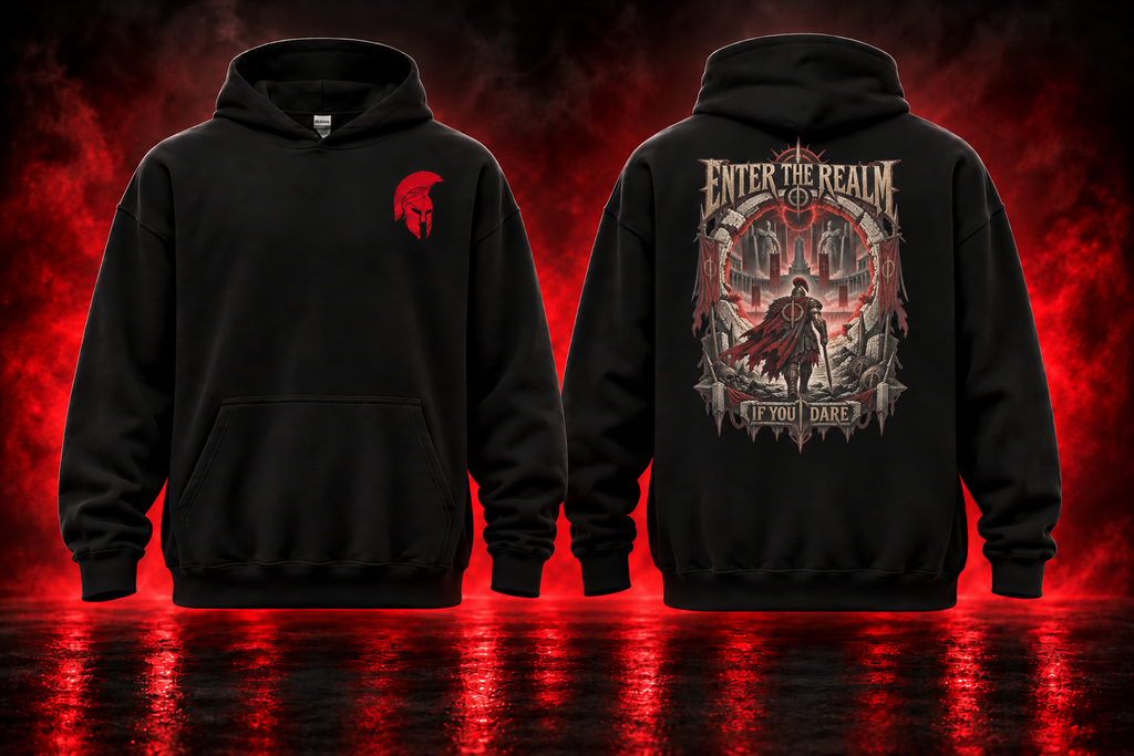 Enter the Realm Hoodie — promotional cover
