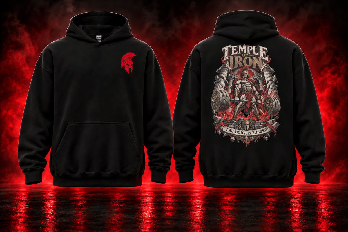 Temple of Iron Hoodie — promotional cover
