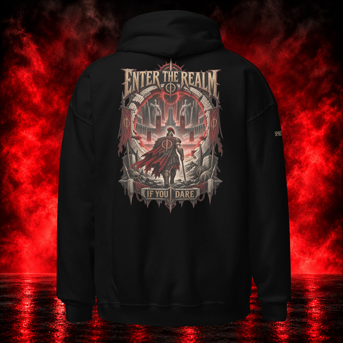 Enter the Realm Hoodie — Printful product mockup