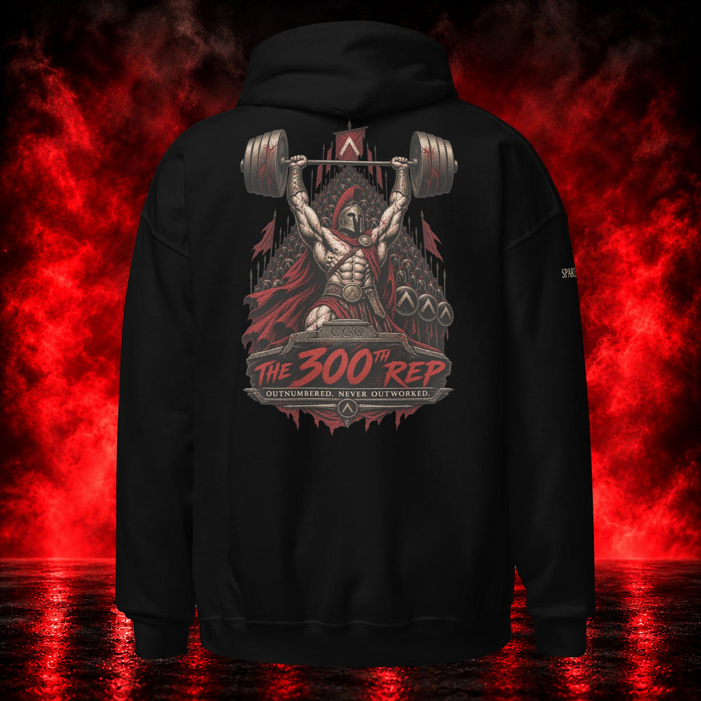 The 300th Rep Hoodie — Printful product mockup
