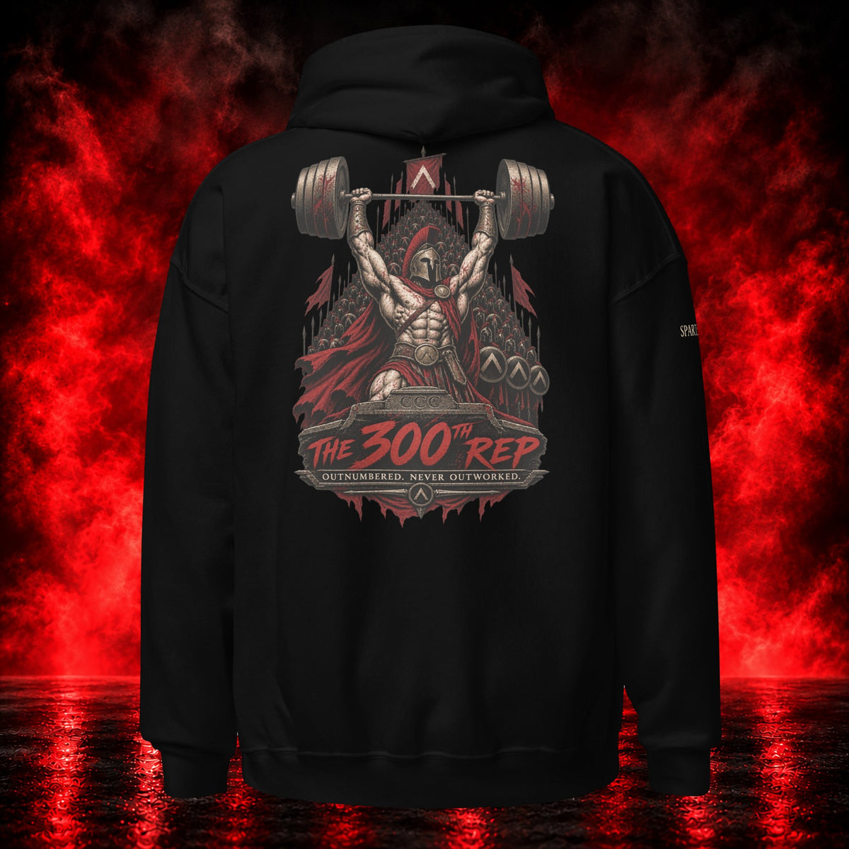 The 300th Rep Hoodie — Printful product mockup