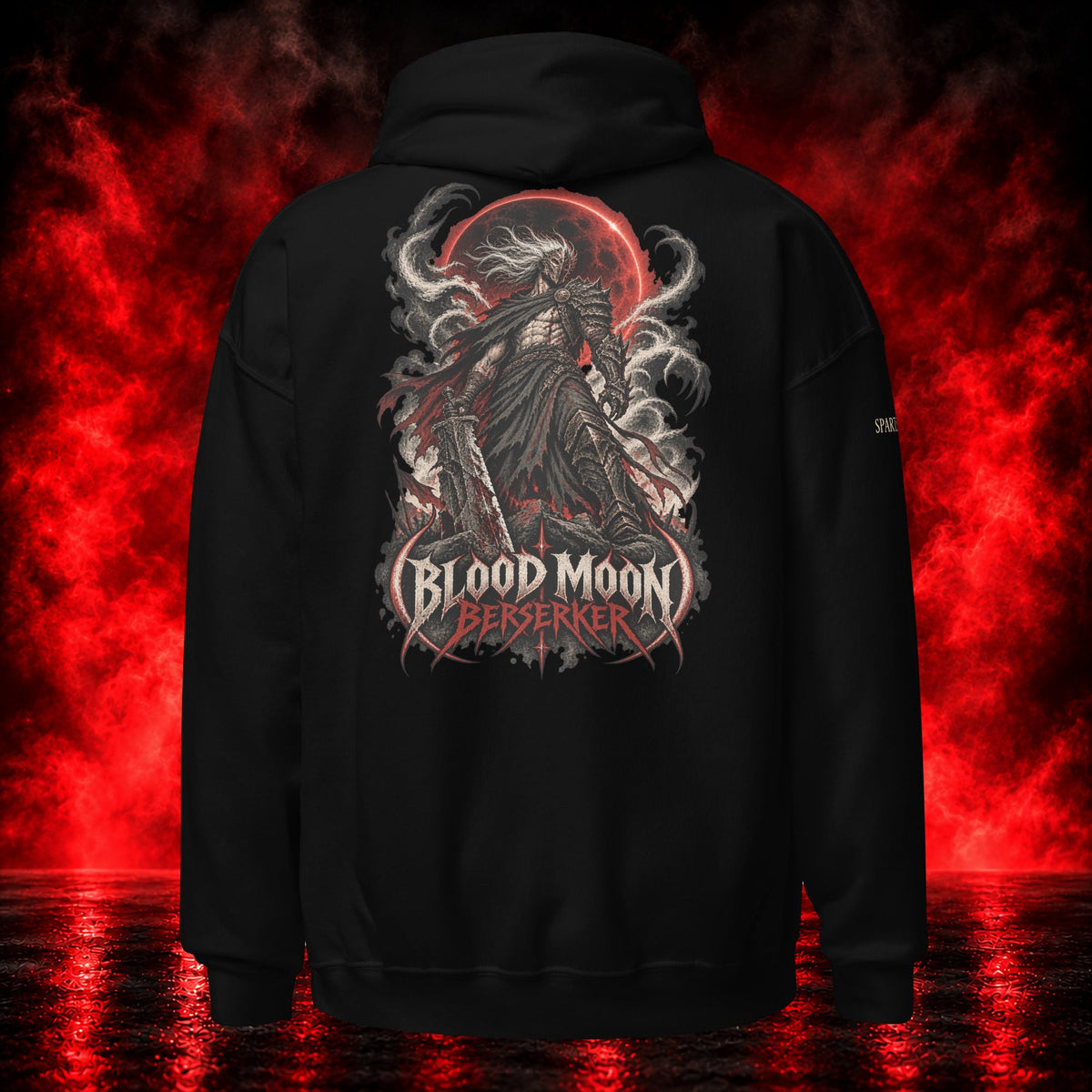 Blood Moon Berserker Hoodie — Printful product mockup