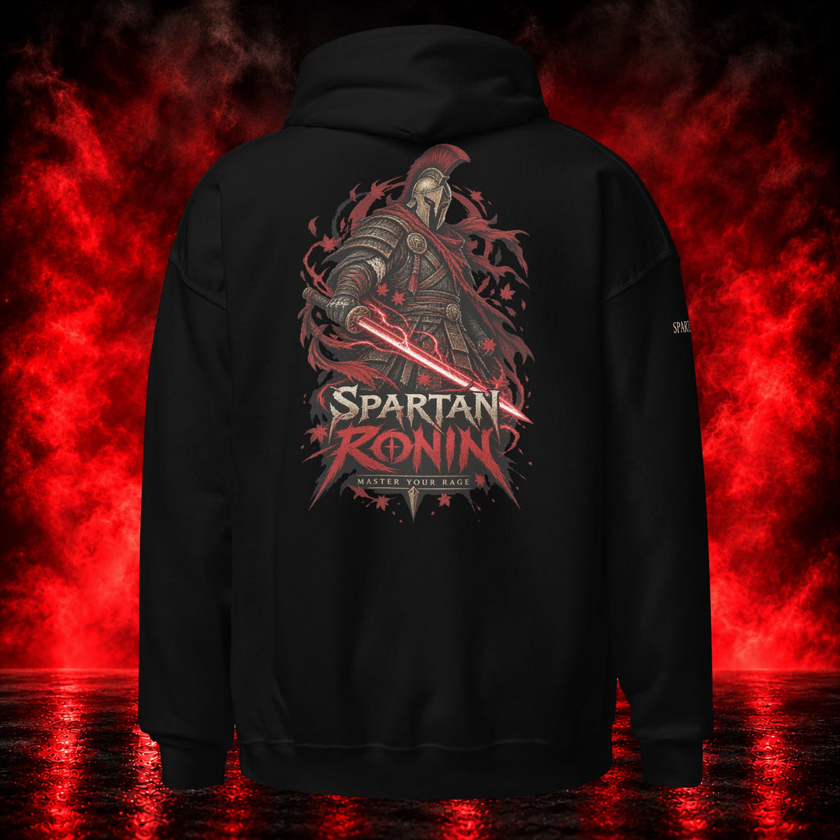 Spartan Ronin Hoodie — Printful product mockup