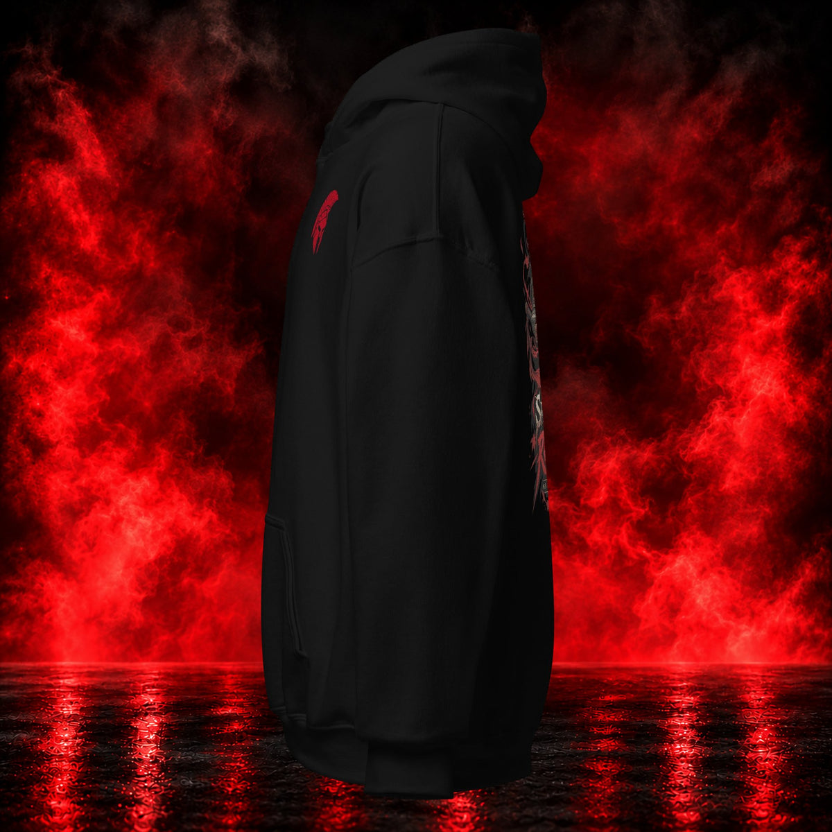 Spartan Ronin Hoodie — Printful product mockup