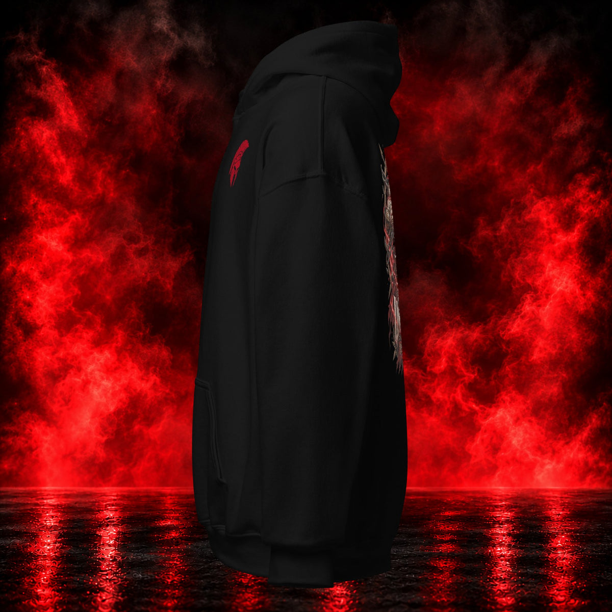 Rage Unchained Hoodie — Printful product mockup