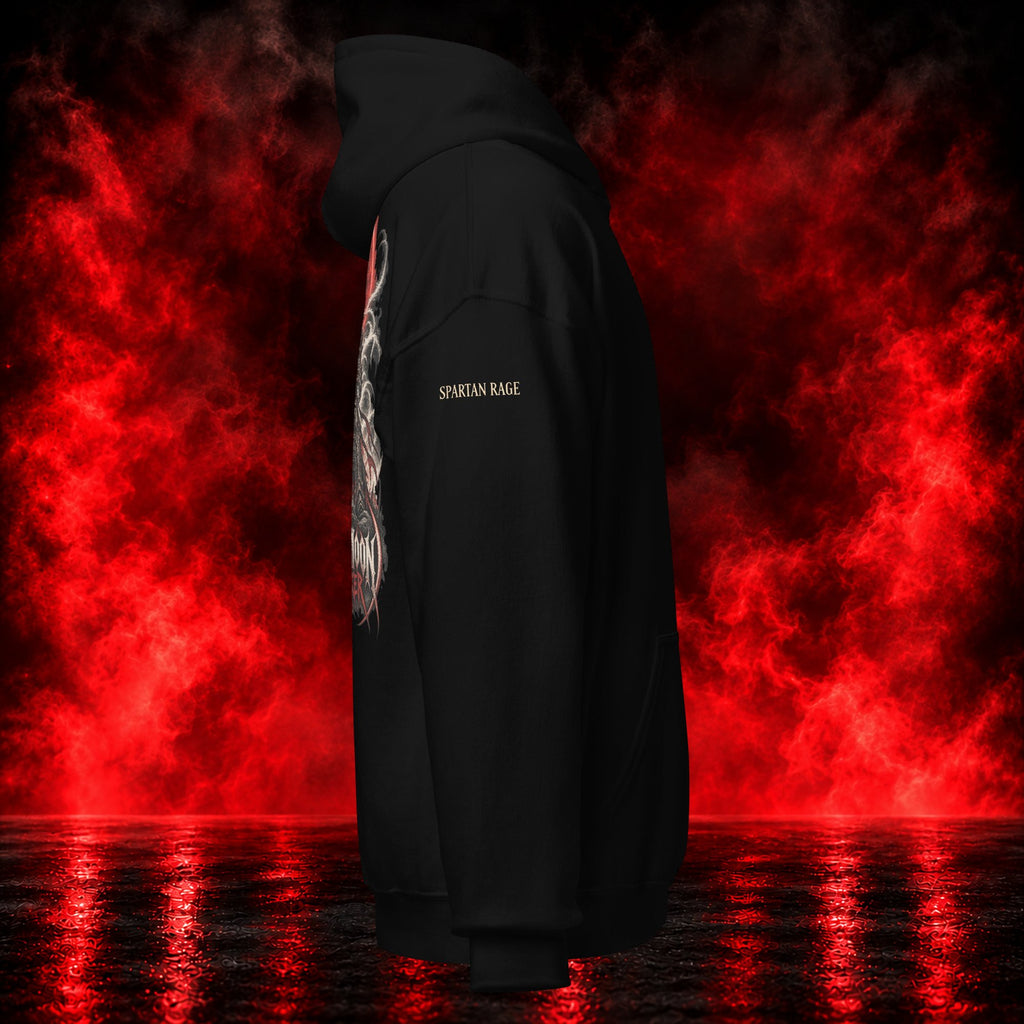 Blood Moon Berserker Hoodie — Printful product mockup