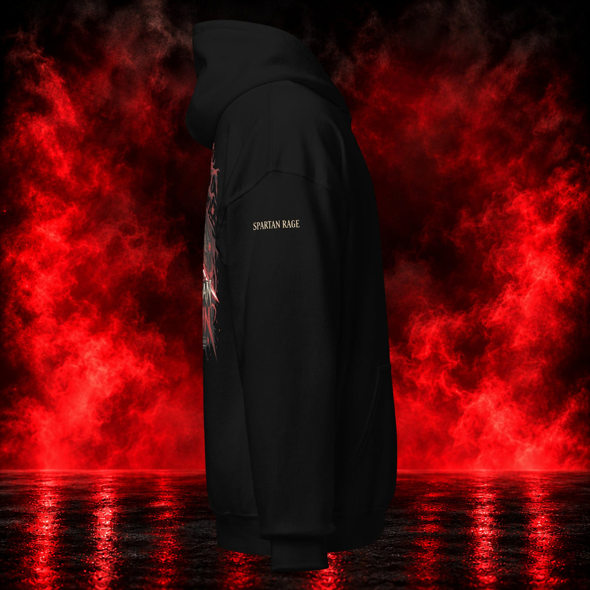 Spartan Ronin Hoodie — Printful product mockup