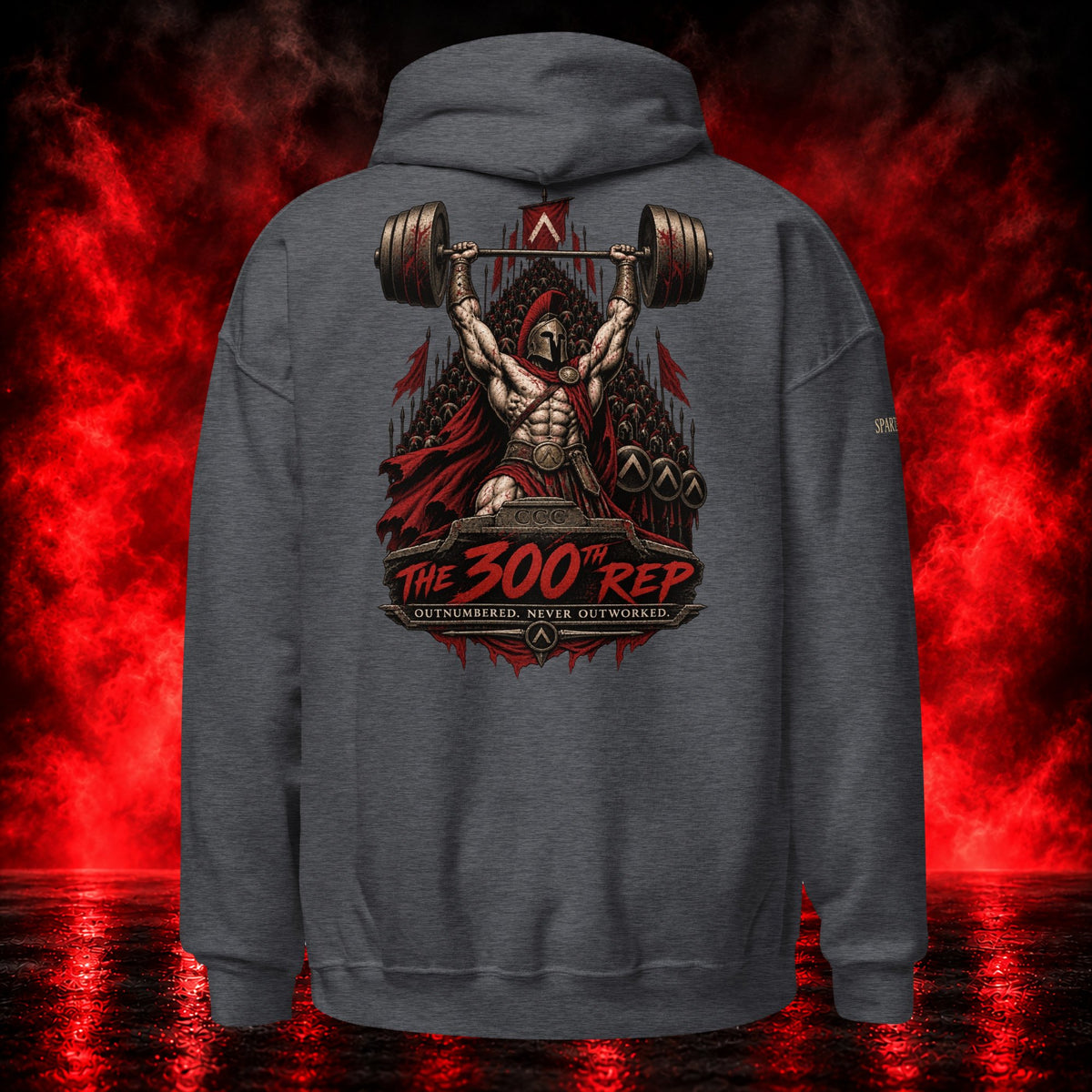 The 300th Rep Hoodie — Printful product mockup