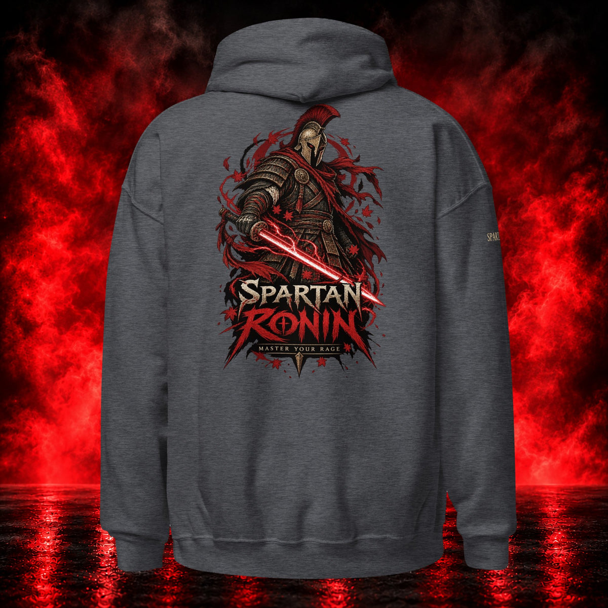 Spartan Ronin Hoodie — Printful product mockup