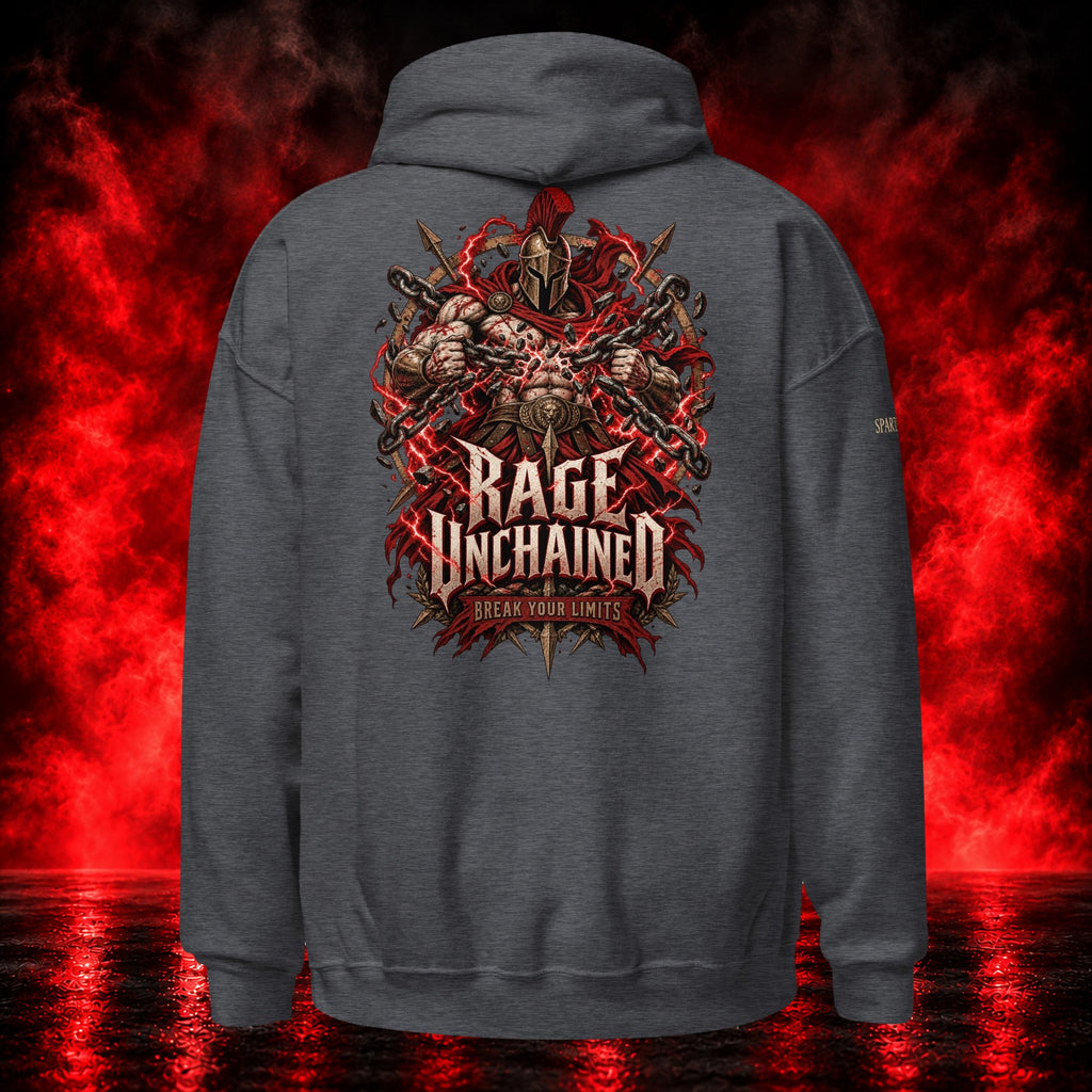 Rage Unchained Hoodie — Printful product mockup