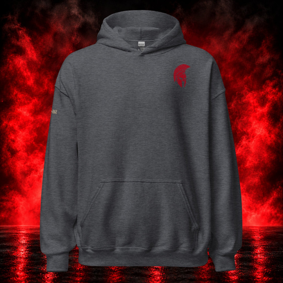 Temple of Iron Hoodie — Printful product mockup