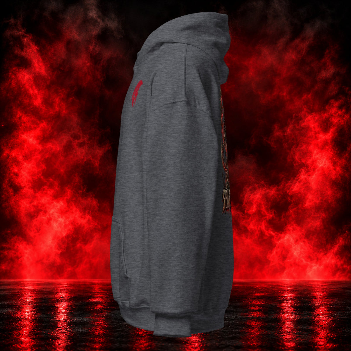 God-Slayer Hoodie — Printful product mockup