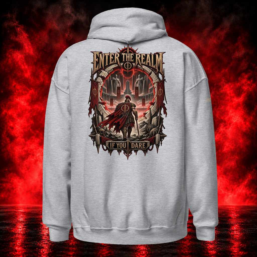 Enter the Realm Hoodie — Printful product mockup
