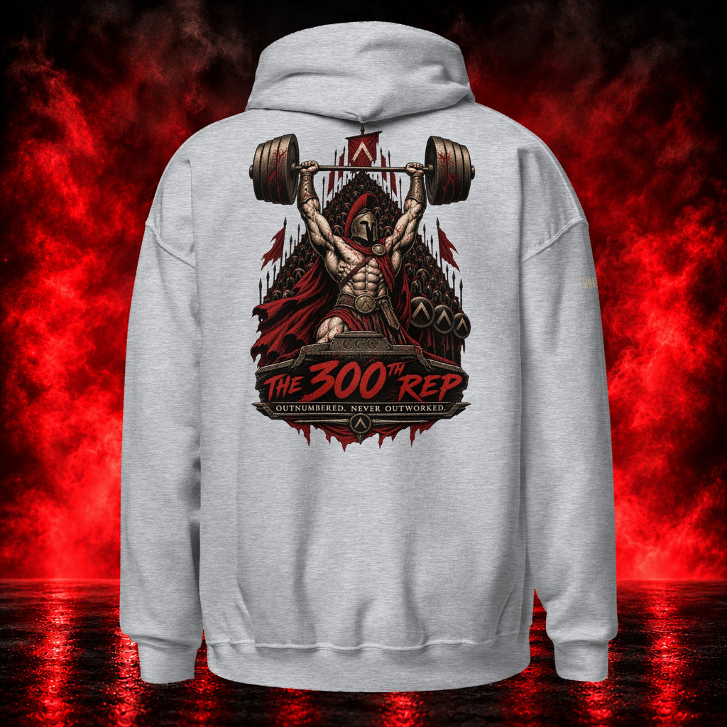 The 300th Rep Hoodie — Printful product mockup