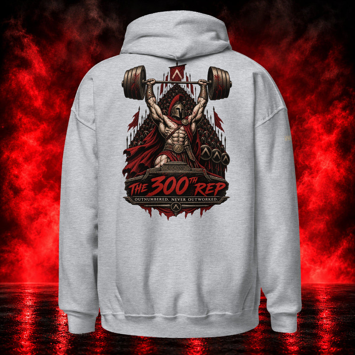 The 300th Rep Hoodie — Printful product mockup