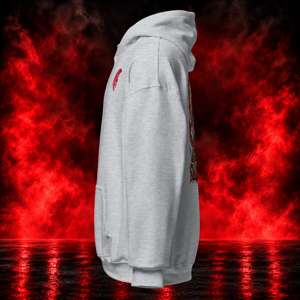God-Slayer Hoodie — Printful product mockup