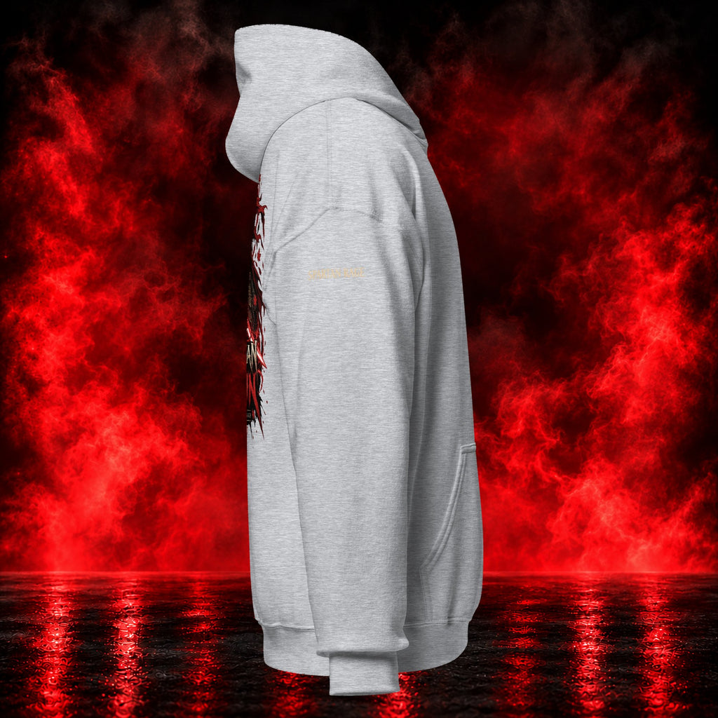 Spartan Ronin Hoodie — Printful product mockup