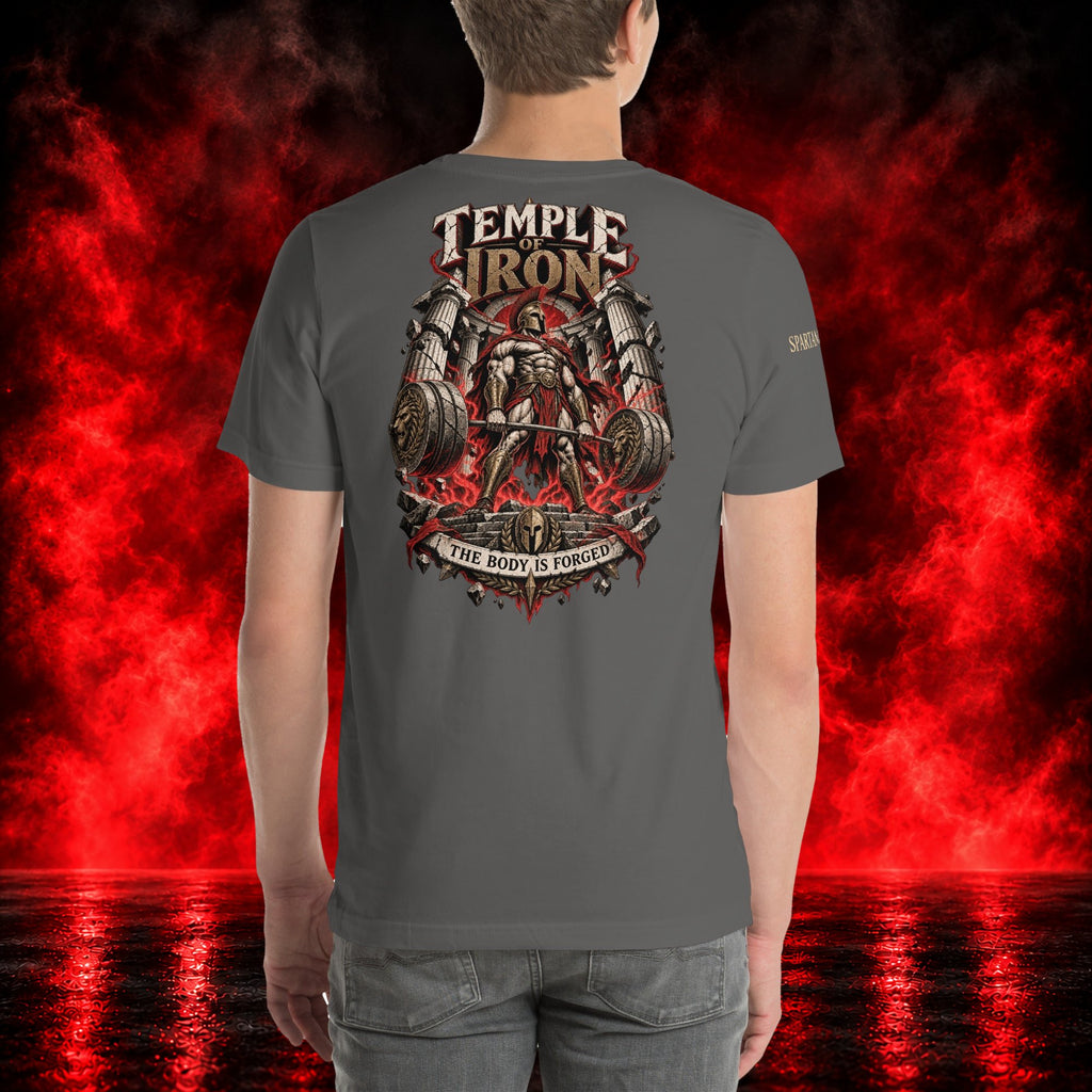 Temple of Iron T-Shirt — Printful product mockup