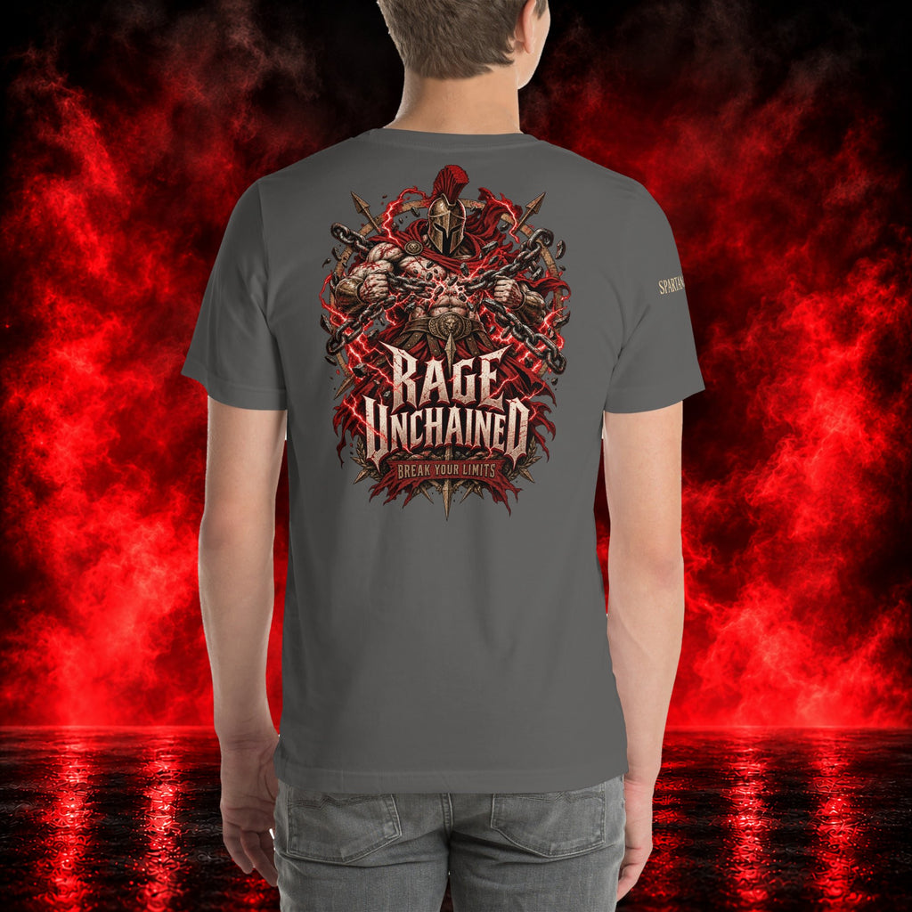 Rage Unchained T-Shirt — Printful product mockup