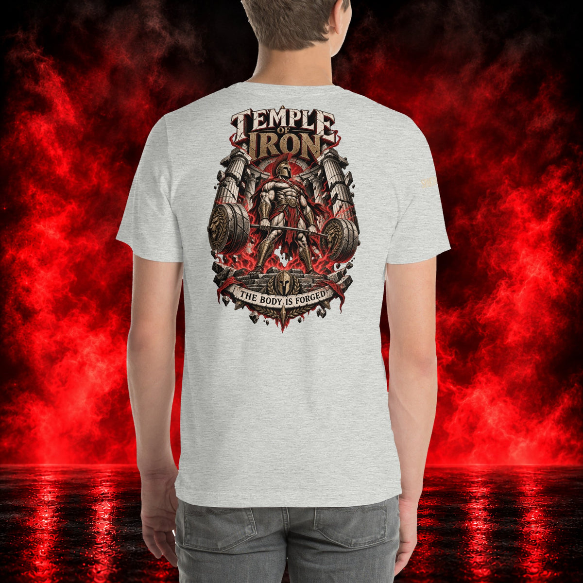 Temple of Iron T-Shirt — Printful product mockup