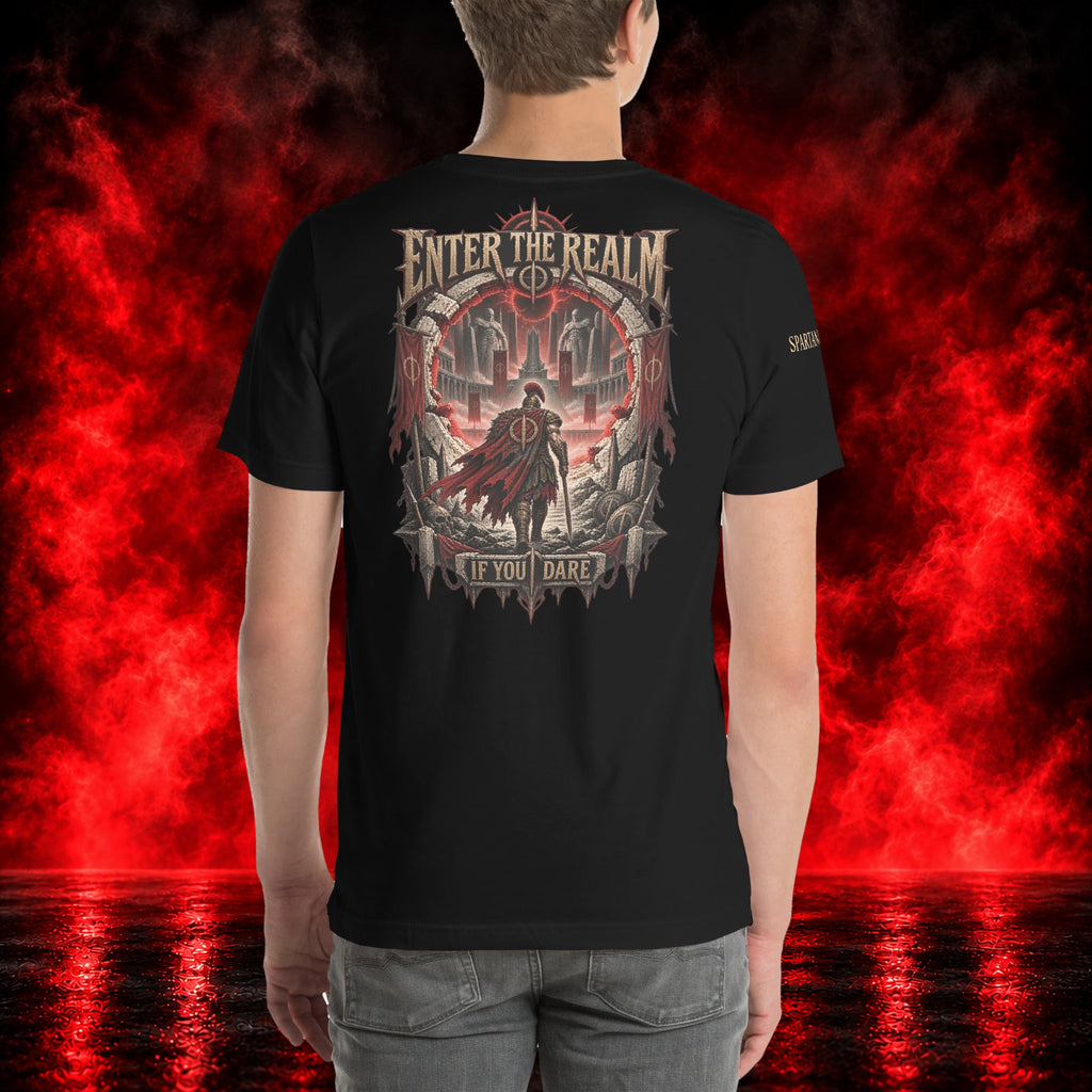Enter the Realm T-Shirt — Printful product mockup