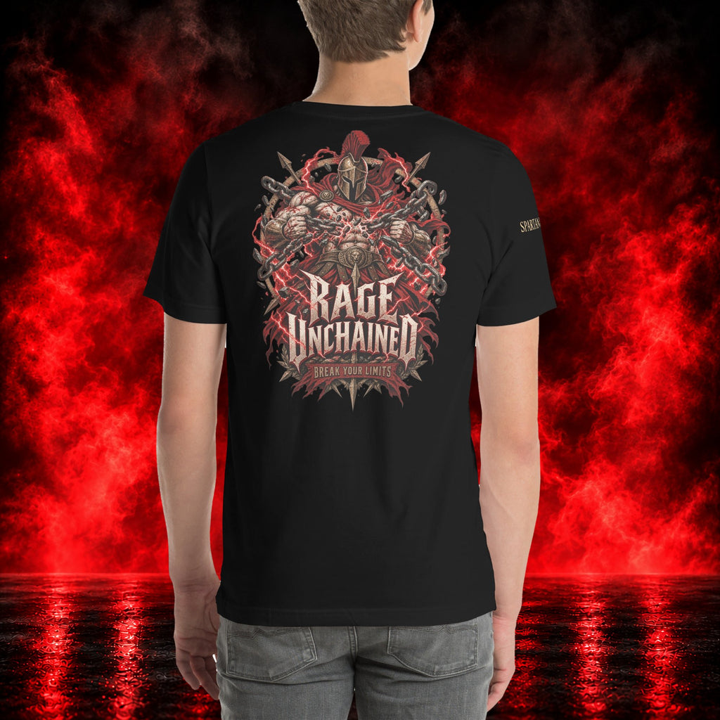 Rage Unchained T-Shirt — Printful product mockup