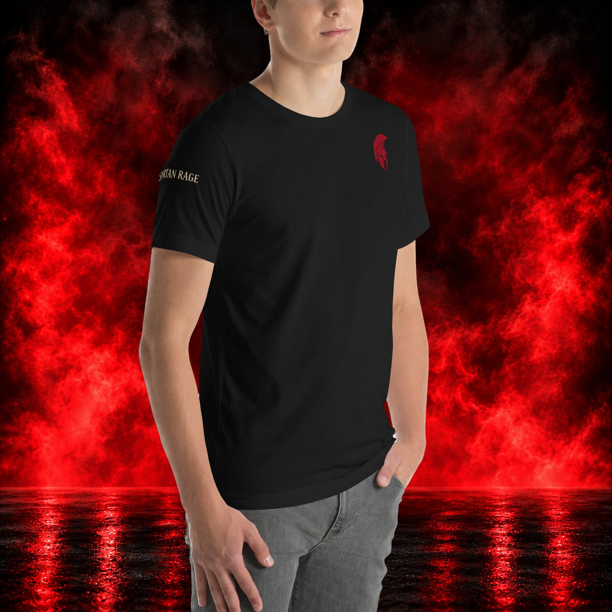 Rage Unchained T-Shirt — Printful product mockup