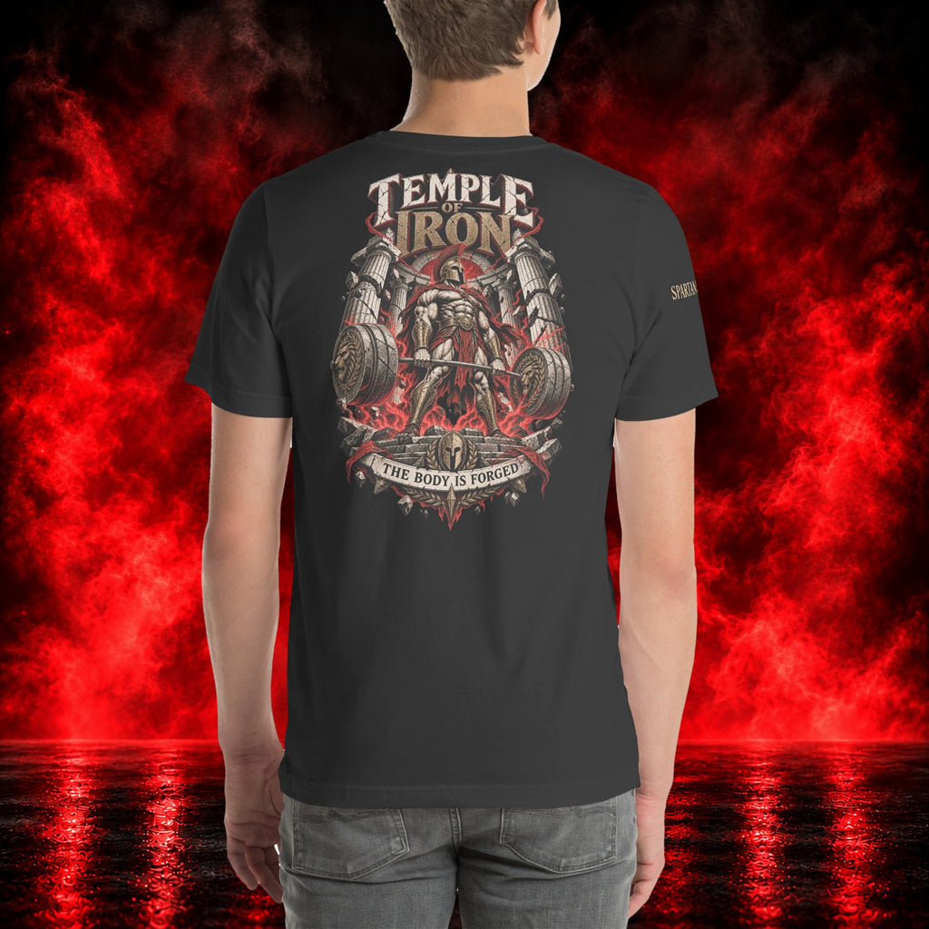 Temple of Iron T-Shirt — Printful product mockup
