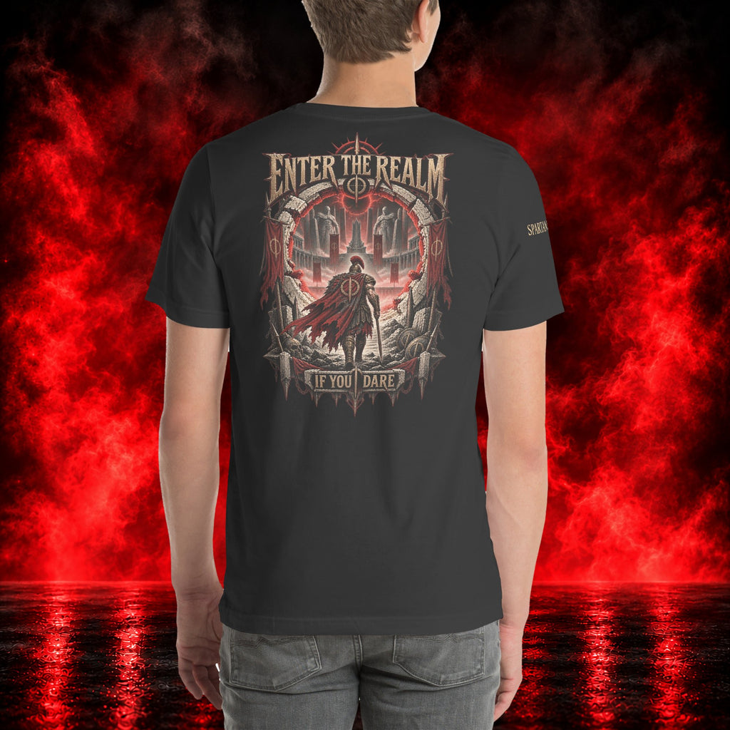 Enter the Realm T-Shirt — Printful product mockup