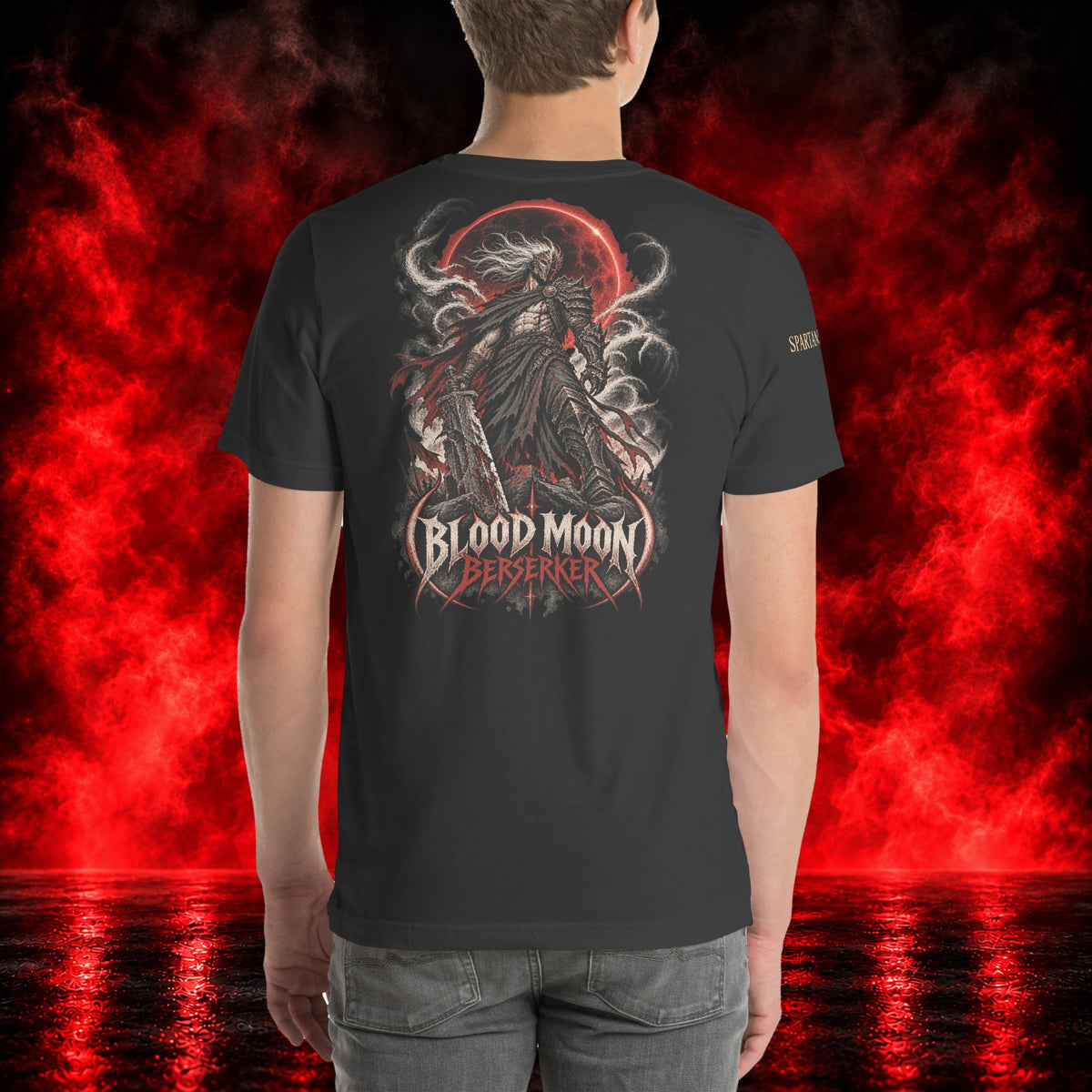 Blood Moon Berserker T-Shirt — Printful product mockup
